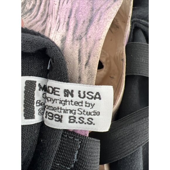 Vintage Spencer Gifts Evil Horned Mask Adult Hooded Style One Size Halloween USA - Picture 9 of 10